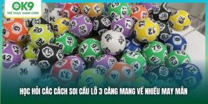 Học Hỏi Cách Soi Cầu Lô 3 Càng Từ Nhà Cái OK9 Hướng Dẫn